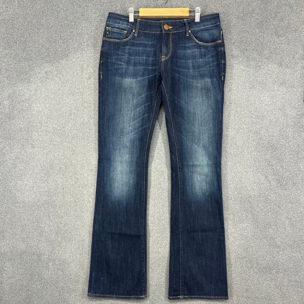34 Heritage Sharon Mid Rise Bootcut Dark Wash Denim Jeans Womens‎ Size 28/34